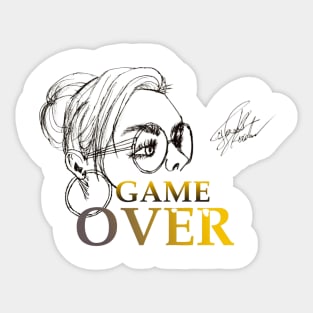 WOMEN . GAME OVER Sticker